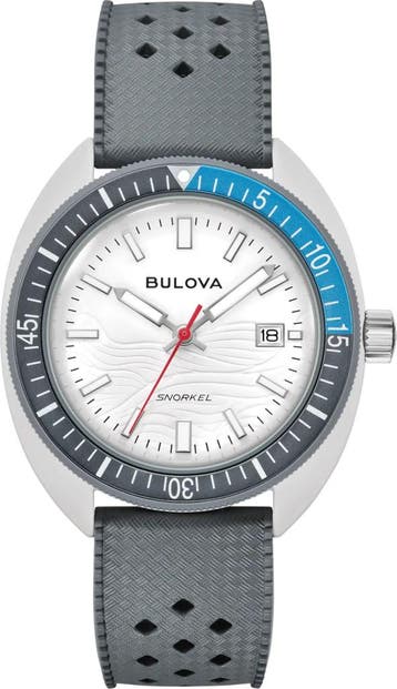Bulova 98B449 Performance Snorkel Great White horloge, Overige merken, Overige materialen, Verzenden, Polshorloge