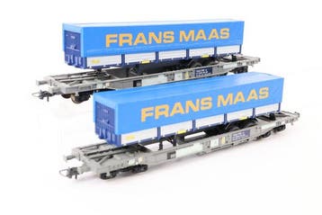 Roco H0 - 66697 - Modeltrein goederenwagon (2) - Twee, Nieuw