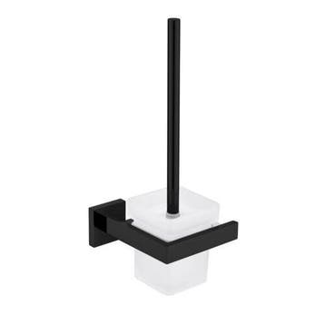Toiletborstelhouder | Wandmontage | Mat Zwart | 55% KORTING, Ophalen, Nieuw, Rvs, Toilet