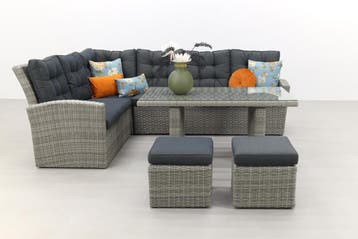 VDG - Lounge/diningset San Marino - Paloma grijs, Tuin en Terras, Tuinsets en Loungesets, Verzenden, Nieuw, Wicker, Loungeset