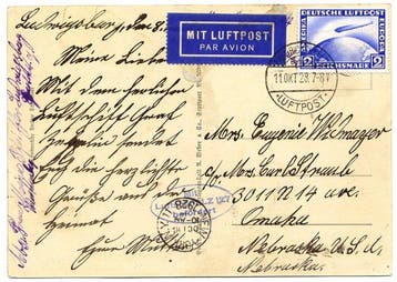 Duitse Rijk 1928 - Zeppelin LZ 127 - Amerikaans vlucht –, Gestempeld