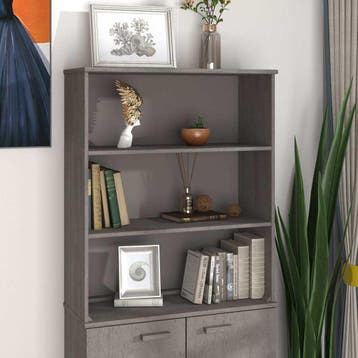 vidaXL Opzetkast HAMAR 85x35x100 cm massief grenenhout, Verzenden, 100 tot 150 cm, Nieuw, 50 tot 100 cm