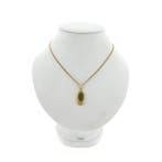 Gouden hanger met Jade (Hanger of bedel), Sieraden, Tassen en Uiterlijk, Bedels, Ophalen of Verzenden, Gebruikt, Goud, Overige merken