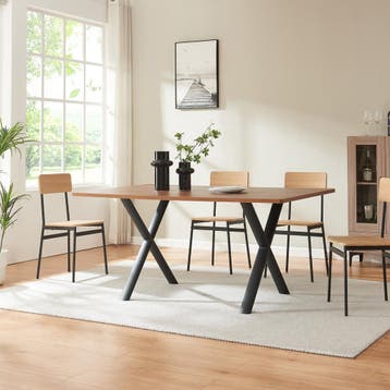 Tafelonderstel set van 2 Klixjö X vorm 72x70 cm zwart [en.ca, Huis en Inrichting, Verzenden, Nieuw