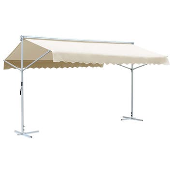 vidaXL Luifel vrijstaand 500x300 cm crème, Verzenden, Nieuw