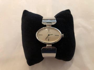 Zilveren Ancre  horloge met incabloc., Ophalen, Zo goed als nieuw