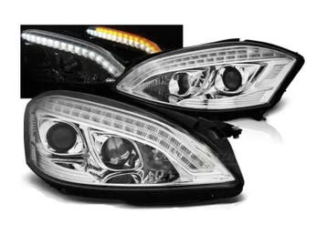 Xenon koplampen Daylight Chrome geschikt voor Mercedes W221, Verzenden