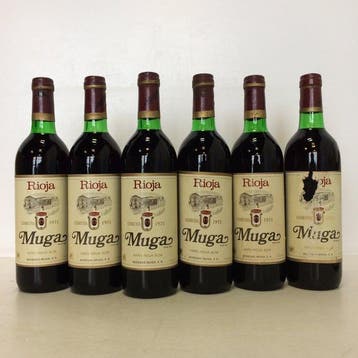 1971 Bodegas Muga - Rioja Crianza - 6 Flessen (0.75 liter), Nieuw
