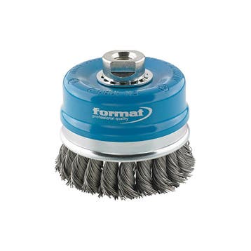 Komborstel staal M14 getordeerd 100x0,5mm FORMAT, Doe-het-zelf en Verbouw, Verzenden, Nieuw