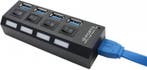 4x usb - 3.0 - Hub-poort - Splitter -, Computers en Software, Ophalen of Verzenden, Nieuw