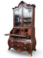 Bureau - Schrijfkabinet, bureau met opstand, buro, desk -
