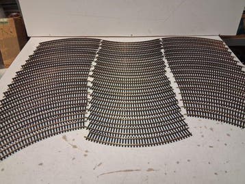 Fleischmann H0 - 6024 - Modeltreinsporen (50) - 100 % super, Nieuw
