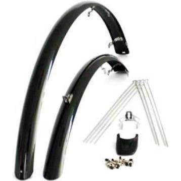 Eurofender Spatbordset 28 inch - Zwart - 46mm breed - Duu..., Ophalen of Verzenden, Nieuw, Derailleur of Ketting