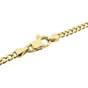 Bicolor gouden Figaro/gourmet schakelketting, Ophalen of Verzenden, Gebruikt, Goud, Goud