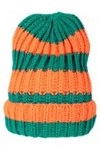 Gebreide wintermuts oranje/groen kruikezeikers, Verzenden, Nieuw