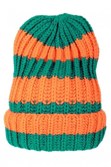 Gebreide wintermuts oranje/groen kruikezeikers, Verzenden, Nieuw