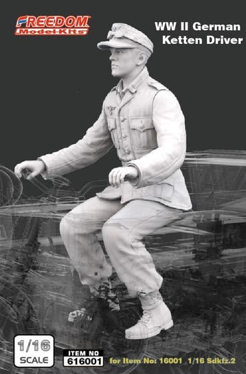 FREEDOM MODEL KITS 616001 WW II GERMAN KETTEN DRIVER 194..., Nieuw