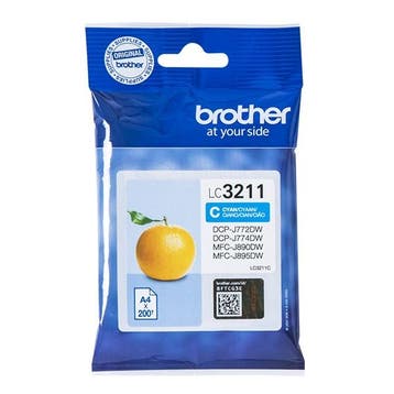 Brother LC-3211C inktcartridge cyaan (origineel), Verzenden, Nieuw, Cartridge, Brother