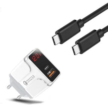 DrPhone HALO5 USB-C Thuislader 18W Quick Charge met PDTC1 US, Verzenden, Nieuw