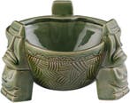 Cocktail Punch Bowl 1L Groen Keramiek | Tweedekansje | OP=OP, Keramiek, Nieuw, Ophalen of Verzenden, Kom(men)
