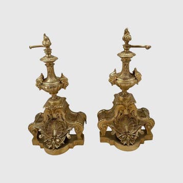 Decoratief ornament (2) - Frankrijk - Andirons