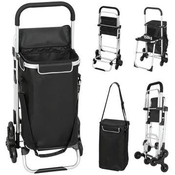 Winkelwagentje, 40 L Oxford-tas, 3-wiel Ontwerp, Aluminium F, Verzenden, Nieuw