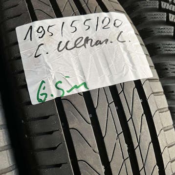 2 x Continental UltraContact 195-55-20 Zomerbanden 6,5mm, Gebruikt, Ophalen of Verzenden, Band(en), Personenwagen