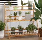 Opvouwbare Bamboe Plantenstandaard 3 Lagen 98cm Breed, Verzenden, Nieuw