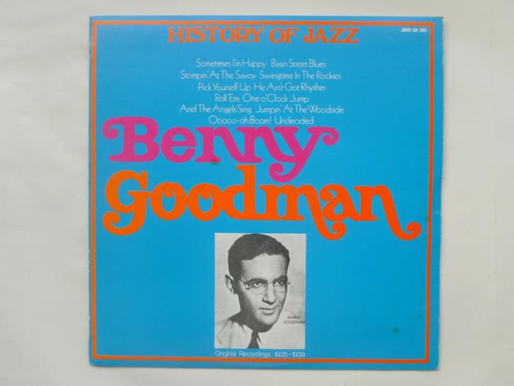 Benny Goodman - History of Jazz (LP), Cd's en Dvd's, Vinyl | Jazz en Blues, Zo goed als nieuw, Ophalen of Verzenden