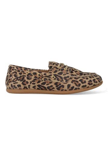 DWRS Loafers Latty Leopard Bruin-38, Kleding | Dames, Schoenen, Verzenden, Nieuw, Bruin