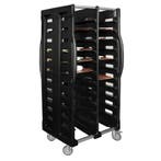 GGM Gastro | RVS regaalwagen voor dienbladen - dubbel - voor, Verzenden