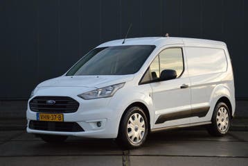 Ford Transit Connect 1.5 EcoBlue L1 Trend Airco Schuifdeur E, Stof, Gebruikt, Wit, Dealer onderhouden
