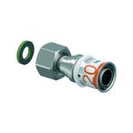 Uponor S-Press Plus schroefkoppeling 3/4 binnendraad wartel, Verzenden, Nieuw