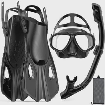 Complete snorkelset voor volwassenen: masker, snorkel, flipp, Verzenden, Nieuw