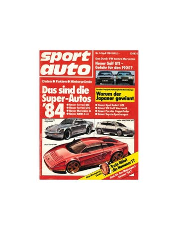 1984 SPORT AUTO MAGAZINE 04 DUITS, Nieuw, Author