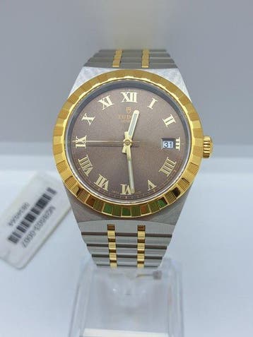 Tudor - Royal 38mm Acciaio e Oro Quadrante Chocolate FULL