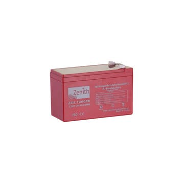 Zenith VRLA accu | ZGL120026 | 12V 7.2Ah, Ophalen of Verzenden, Nieuw