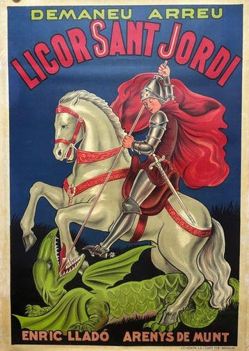 Anonymous - Litho - Liqueur Licor Sant Jordi - Jaren 1930