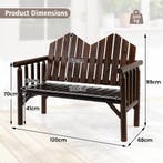 LIVSK Houten Loveseat voor Buiten - Massief Sparren- en Denn, Tuin en Terras, Kruiwagens, Verzenden, Nieuw