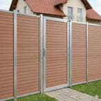 Tuindeur Segovia tuinpoort met privacyscherm 180x90 cm bruin, Verzenden, Nieuw