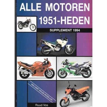Alle motoren 1951-heden. Supplement 1994 - Maarten de Vos, Verzenden, Zo goed als nieuw, Maarten de Vos
