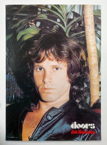Jim Morrison - NO RESERVE - Vintage music poster - Jaren, Antiek en Kunst