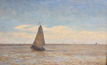 Willem Bastiaan Tholen (1860-1931) - Boot op rustig water