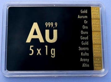5 gram - Goud - ESG, Valcambi, Switzerland