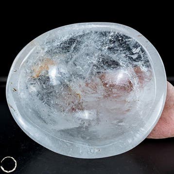Exclusieve kom van natuurlijk materiaal Lemurisch kwarts uit