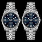 Ublast - Century Diamond - UBDCE40BU+BU - Set Man & Woman -, Sieraden, Tassen en Uiterlijk, Horloges | Heren, Nieuw