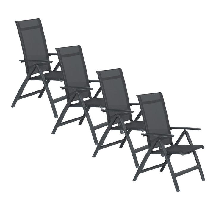 Garden Impressions Santana tuinstoel verstelbaar donker, Caravans en Kamperen, Kampeeraccessoires, Verzenden