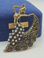 Zonder minimumprijs - Broche Verguld, Zilver, 925