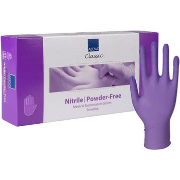 Abena  Handschoenen Nitril Poedervrij Paars 100 stuks  M, Verzenden, Nieuw