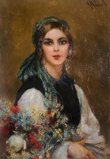 Giuseppe Maldarelli (1885-1958) - Ritratto di giovane